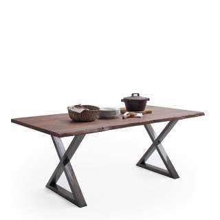 Esstisch Holztisch im Industry und Loft Stil 77 cm hoch