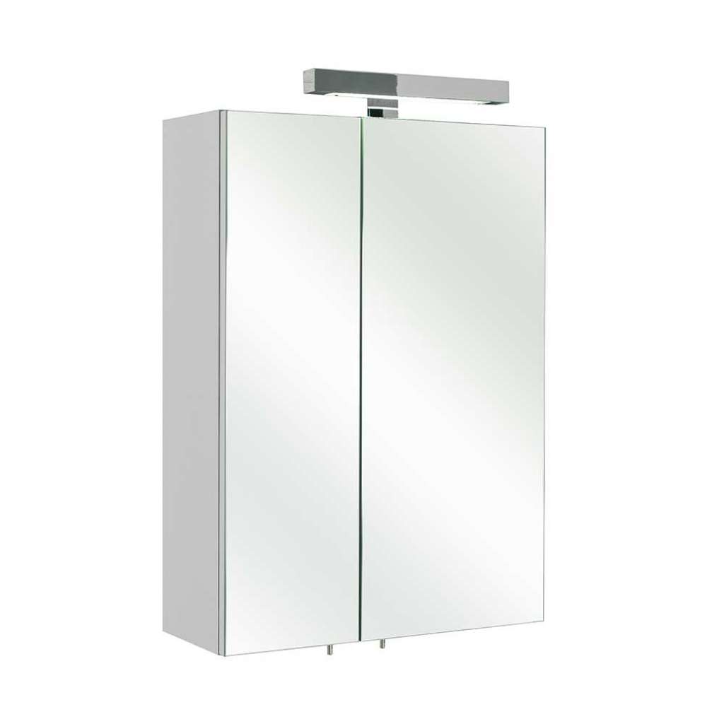 Badspiegelschrank Lichtspiegelschrank mit LED Beleuchtung in Weiß