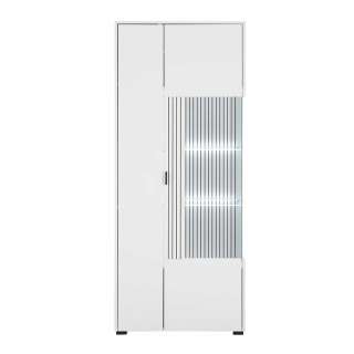 Schrank Vitrine in modernem Design Weiß