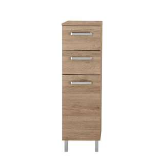 Badschrank Midi Badschrank mit Metallgriffen Made in Germany