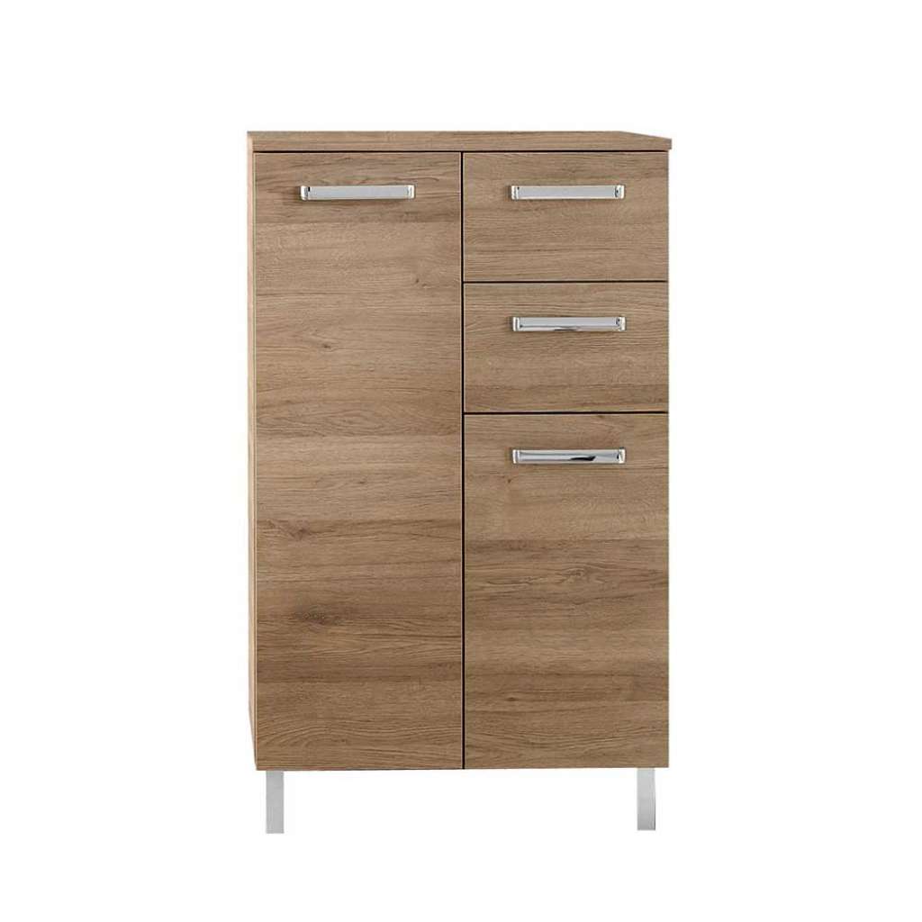 Midischrank Badschrank in modernem Design - Eiche San Remo