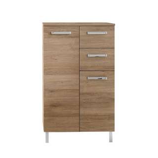 Midischrank Badschrank in modernem Design - Eiche San Remo