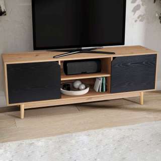 TV Board Lowboard im Skandi Design mit Türen