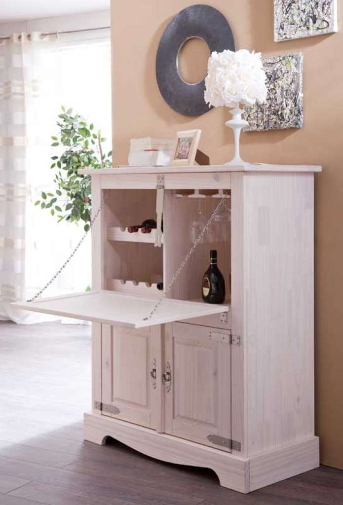 Barschrank mit Weinregal