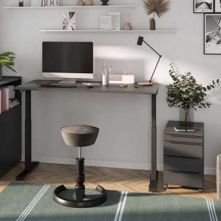 Schreibtisch Bürotisch in modernem Design höhenverstellbar (zweiteilig)