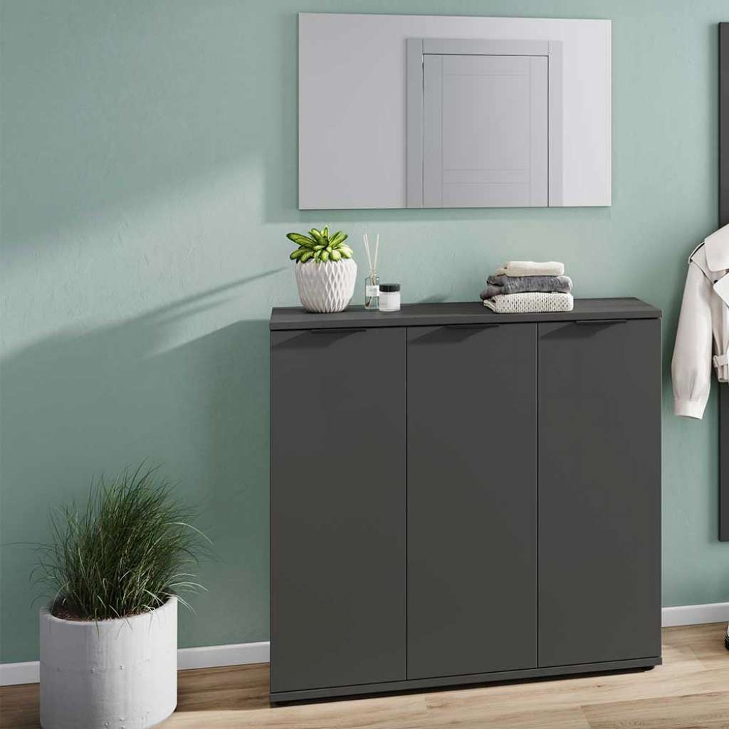 Flurgarderobe Garderobenkombination mit Spiegel Made in Germany (zweiteilig)