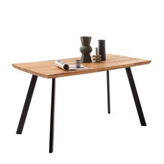 Esstisch Esszimmertisch im Industry und Loft Stil mit Schweizer Kante