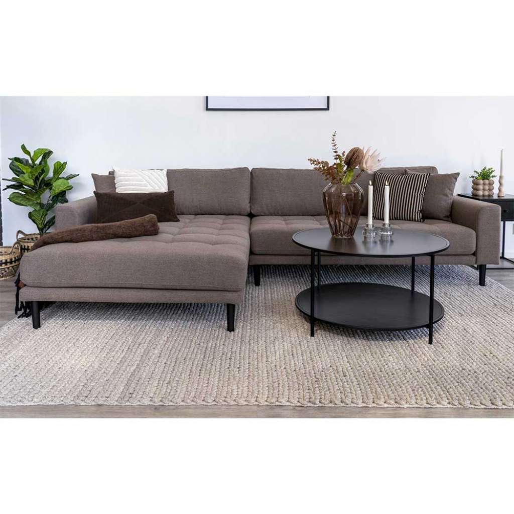 Couchlandschaft Ecksofa in Braun 290 cm breit