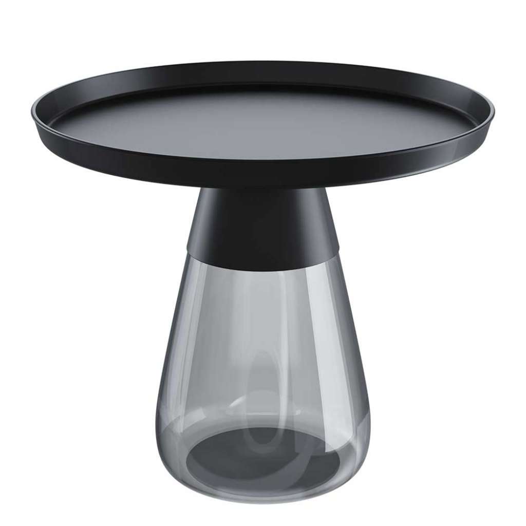 Couchtisch Designertisch aus Glas und Stahl