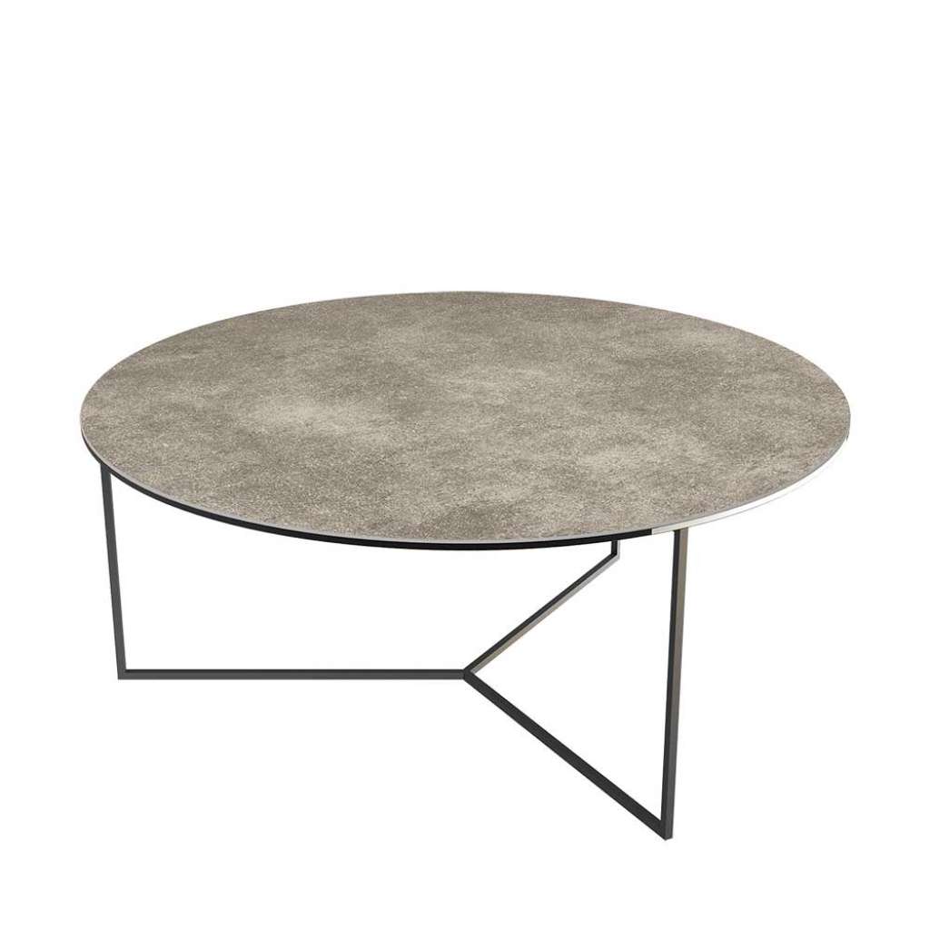 Salontisch Runder Couchtisch in modernem Design 90 cm breit
