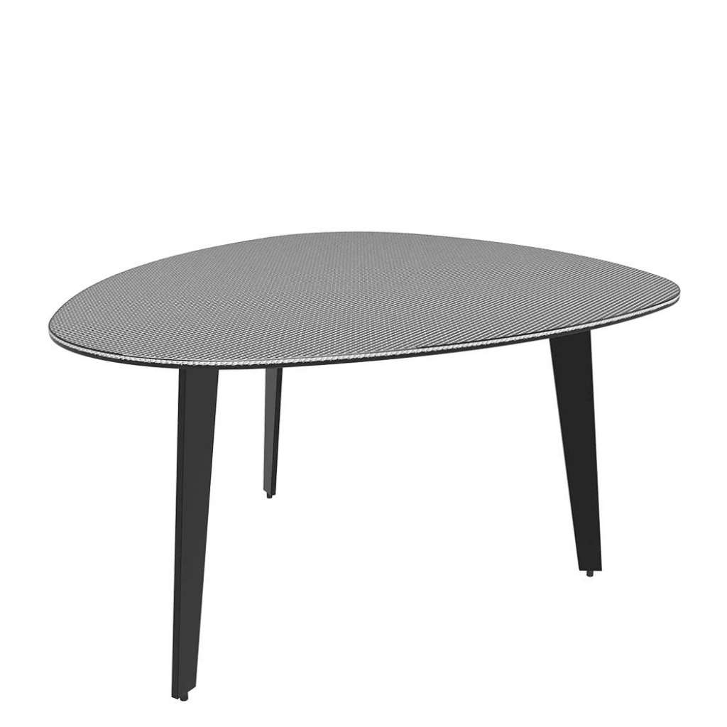 Couchtisch Sofatisch aus Glas & Stahlgeflecht im Retrostil