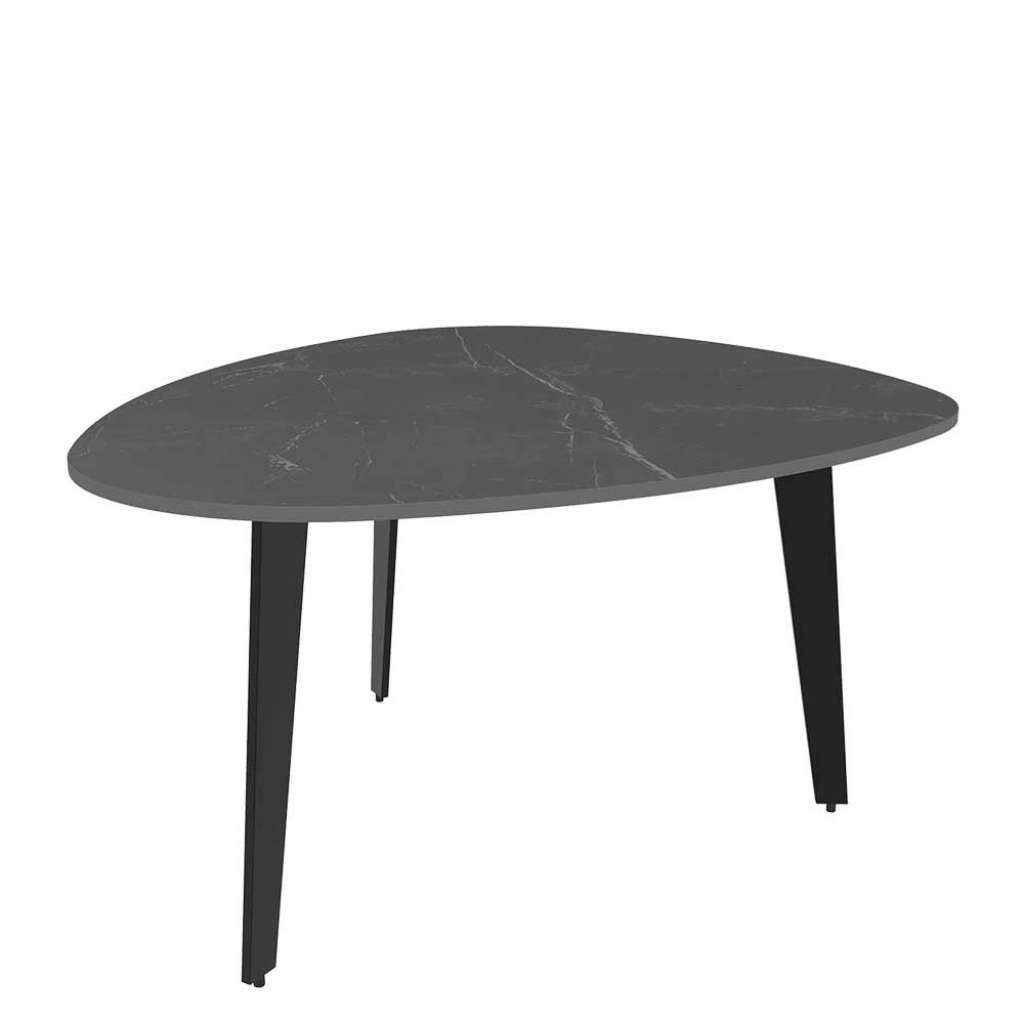 Couchtisch Sofatisch in Marmor Optik mit Keramikplatte