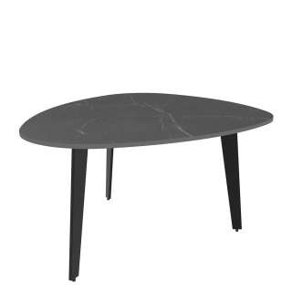 Couchtisch Sofatisch in Marmor Optik mit Keramikplatte