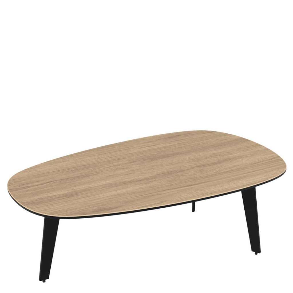 Wohnzimmertisch Couchtisch in Eiche hell mit Keramik Oberfläche