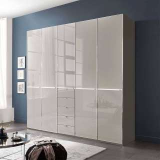 Drehtürenkleiderschrank Schrank in modernem Design Front glasbeschichtet