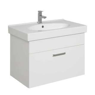Badezimmerunterschrank Waschbeckenschrank in Weiß Made in Germany