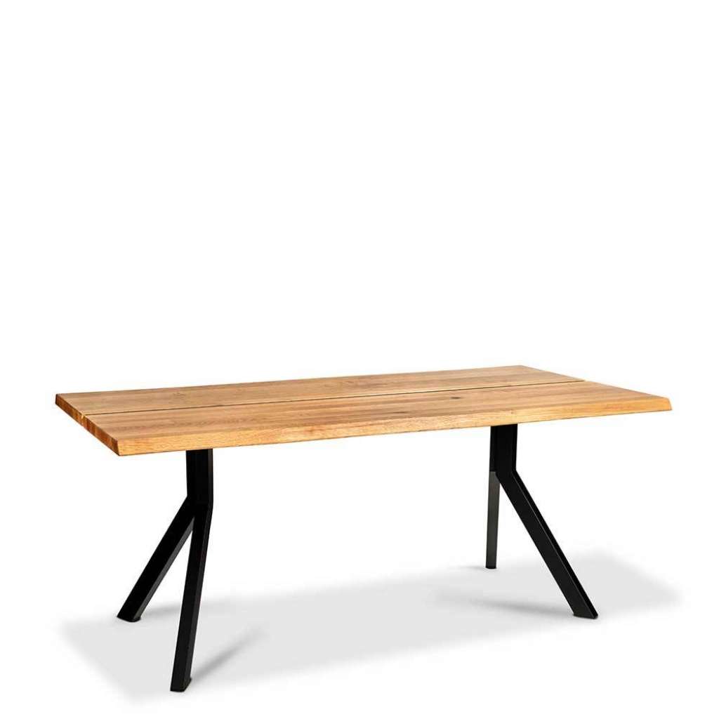 Esstisch Massivholztisch in Wildeichefarben mit Y Fußgestell