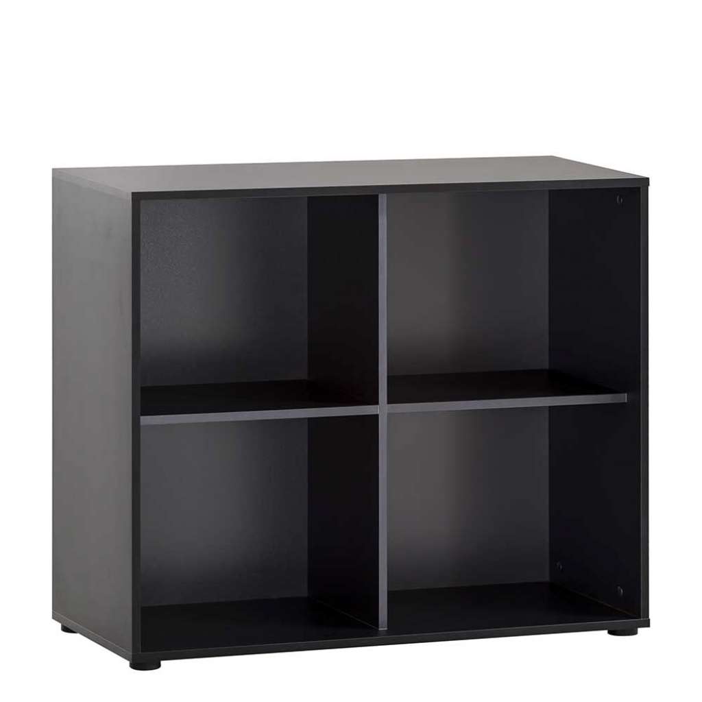 Standregal Büroregal in Schwarz mit Vierfußgestell