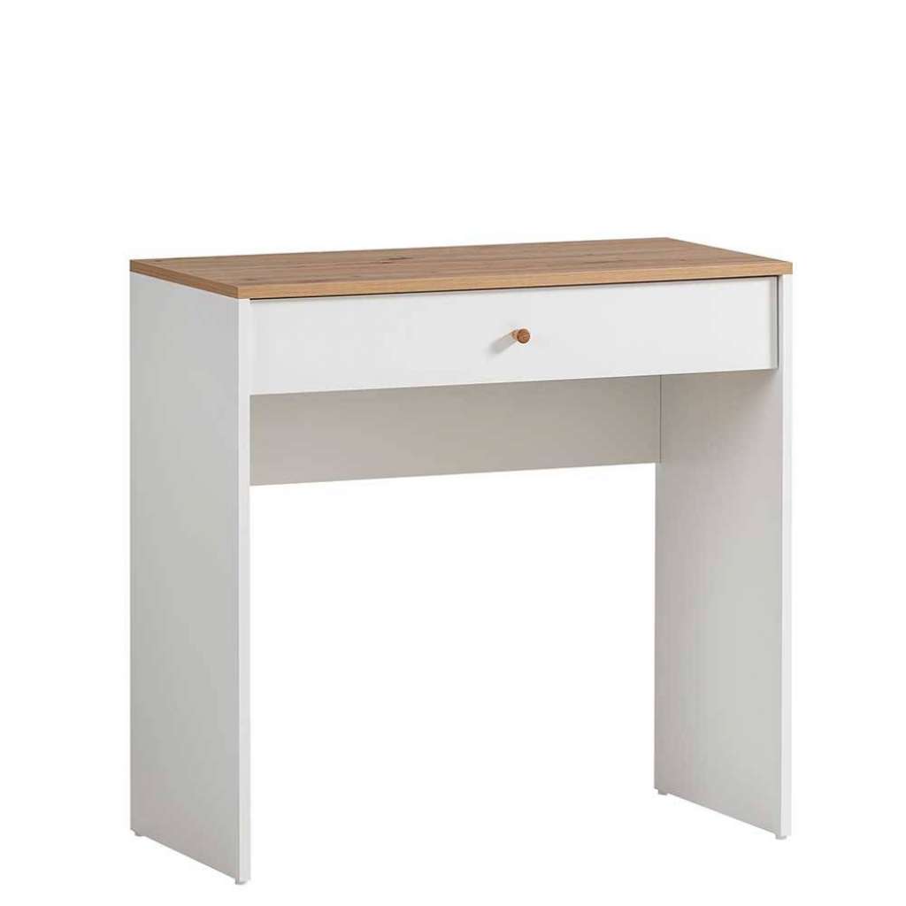 Frisiertisch Schminkkommode mit Holzgriffen und einer Schublade