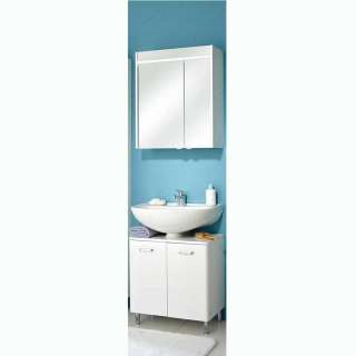 Badmöbelset Badezimmermöbel Set in modernem Design und Weiß (zweiteilig)