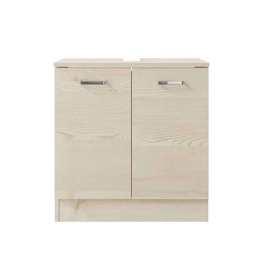 Waschbeckenunterschrank Badezimmerschrank mit Holzwerkstoff Oberfläche und stoßfesten ABS Kanten