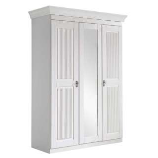 Schlafzimmerschrank Drehtürenschrank mit Spiegel 3 türig