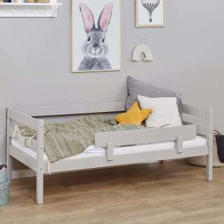 Tagesbett Kinderbett in Grau aus Kiefer Massivholz