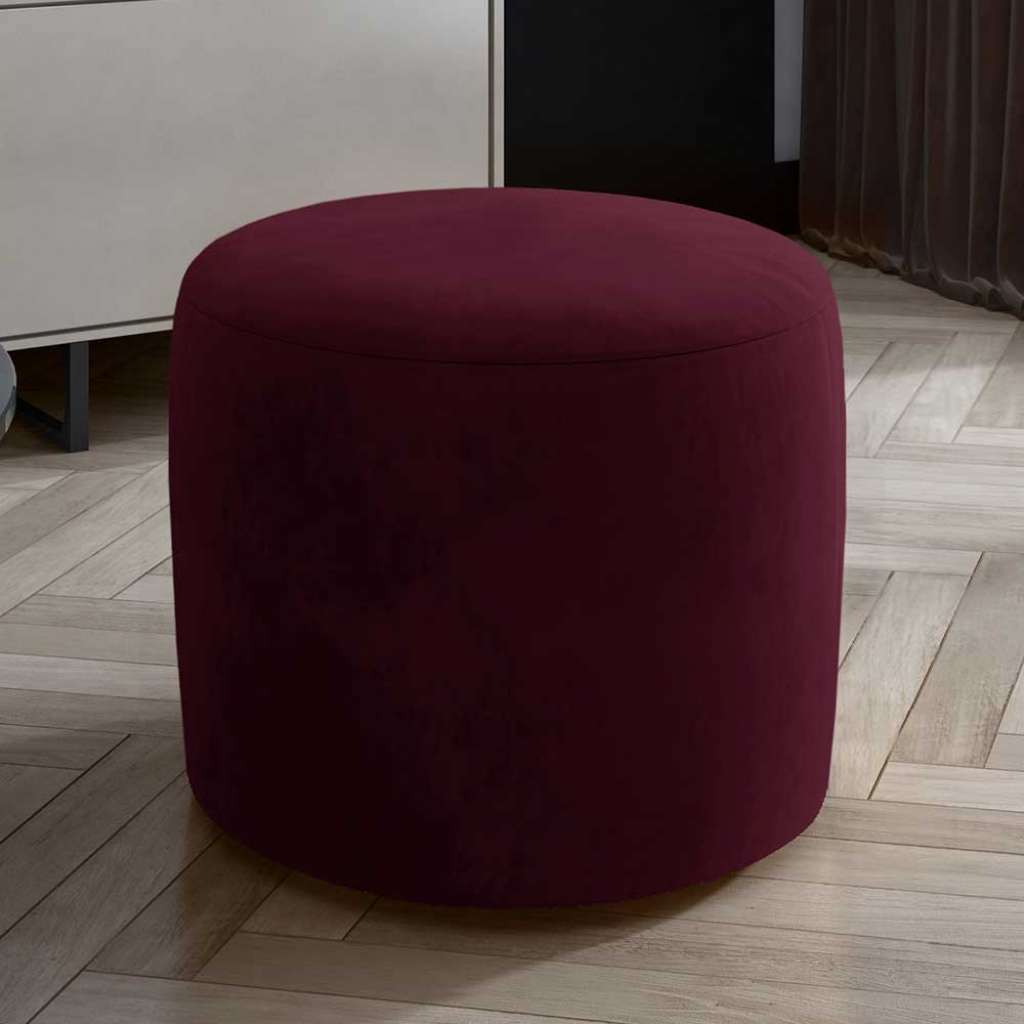 Hocker Polsterhocker aus Samt mit Schaumstoffpolsterung