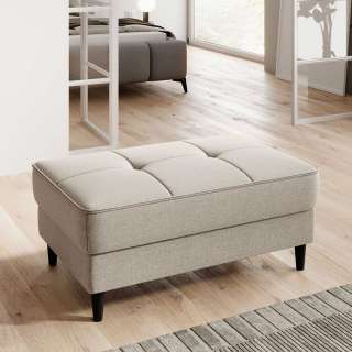 Couchhocker Polsterhocker aus Webstoff mit Bezug