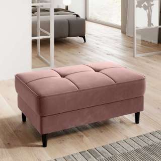 Couchhocker Polsterhocker in Rosa aus Textil