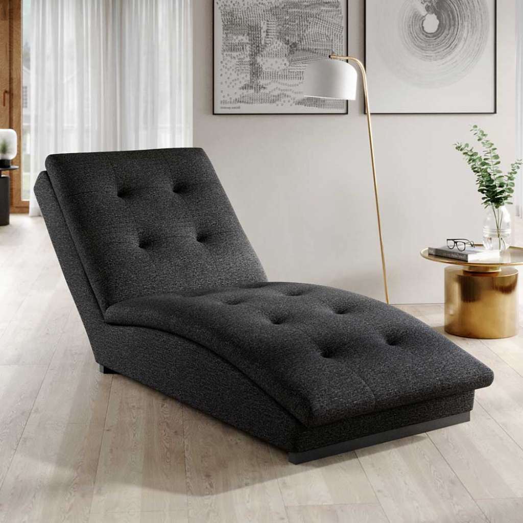 Relaxliege Liegesessel mit gepolsterter Rückenlehne und Punktsteppungen