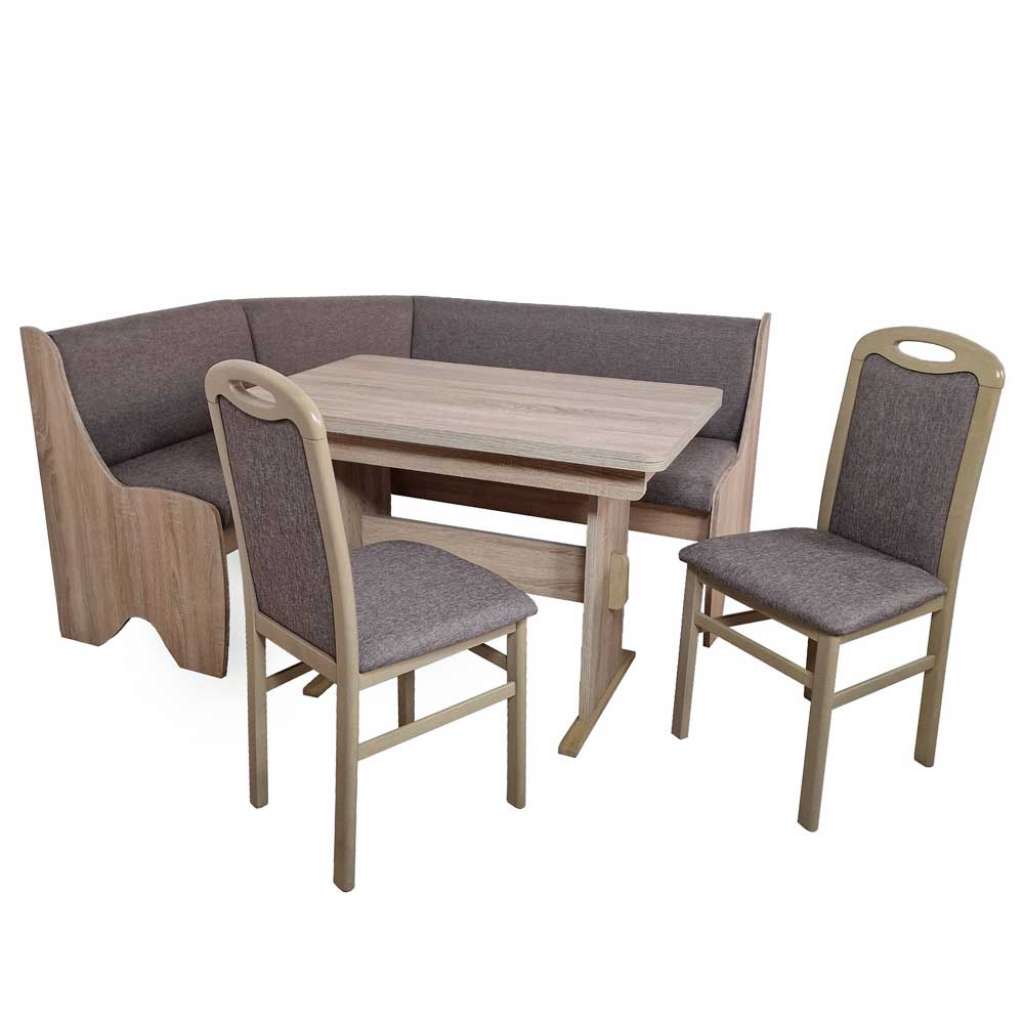 Eckbankgruppe Sitzecke mit Bezug inklusive zwei Stühle (vierteilig)