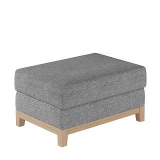 Fusshocker Polsterhocker mit Schaumstoffpolsterung und Bezug