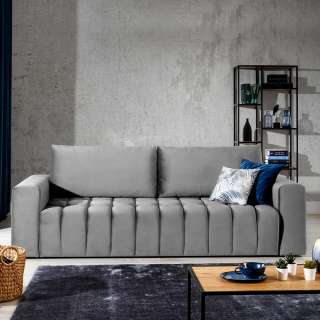 Sofa Dreisitzer Sofa aus Samt mit Armlehnen