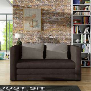 Schlafsofa Zweisitzer Sofa mit Armlehnen und zwei Sitzplätzen