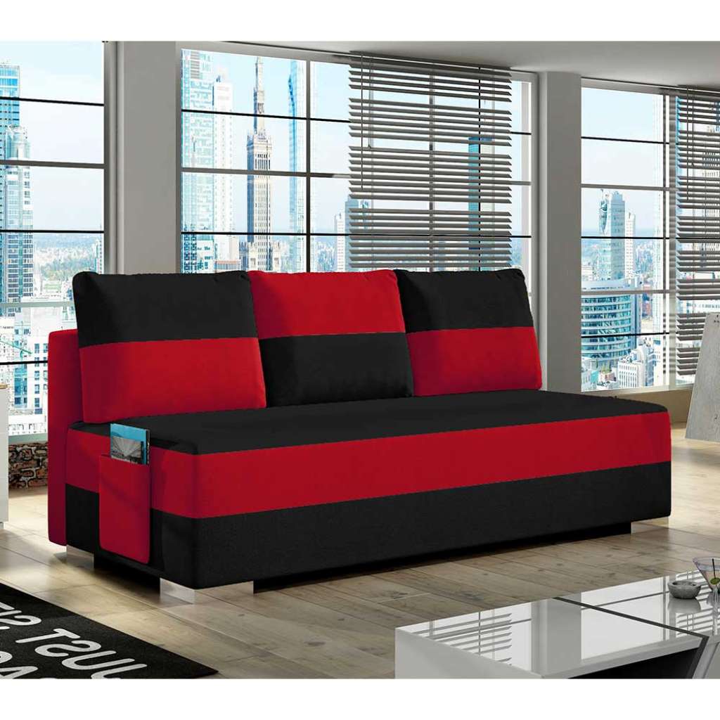 Schlafsofa Couch mit Schlaffunktion und Schaumstoffpolsterung