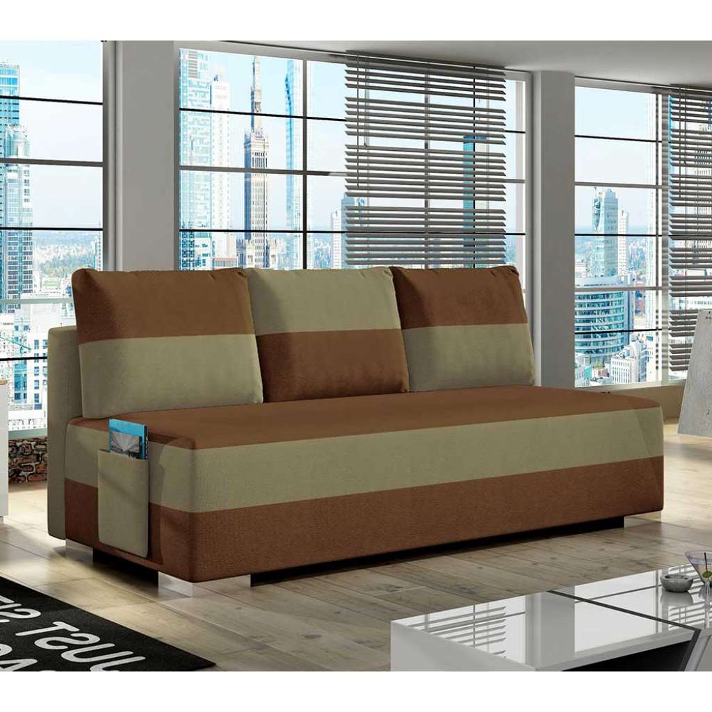 Schlafsofa Couch mit Schlaffunktion und zwei Sitzplätzen