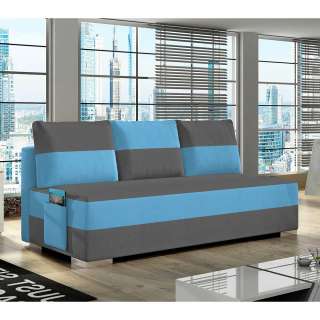 Schlafsofa Couch mit Schlaffunktion aus Webstoff