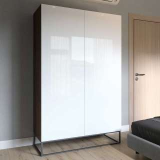 Schlafzimmerschrank Drehtürenschrank 2 türig in Weiß