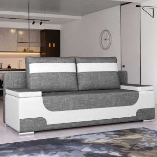 Sofa Zweisitzer aus Webstoff mit Armlehnen