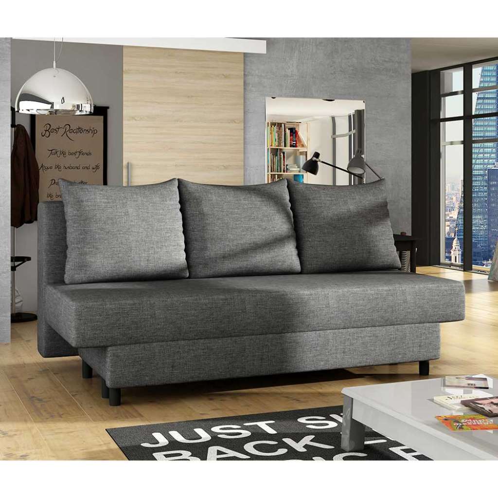 Schlafsofa Schlafcouch mit Schlaffunktion und Schaumstoffpolsterung