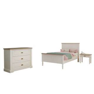 Schlafzimmer Komplett Schlafzimmerset im Landhausstil teilmassiv
