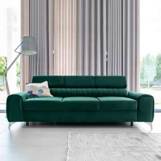 Couch Sofabett mit Federkern und Armlehnen
