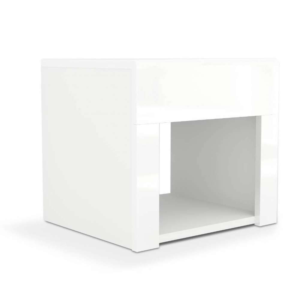 Nachttisch Nachtkonsole mit einem offenen Fach lackiert