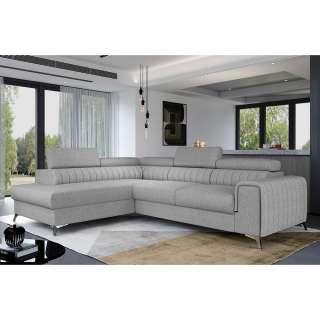 U Sofa Sofa mit Vierfußgestell aus Metall und Armlehnen