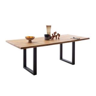 Esstisch Tisch Massivholz aus Massivholz mit Massivholzplatte