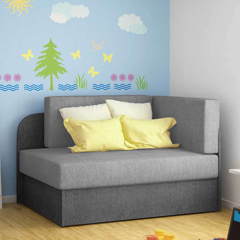 Ecksofa Couch mit Schlaffunktion und Armlehnen