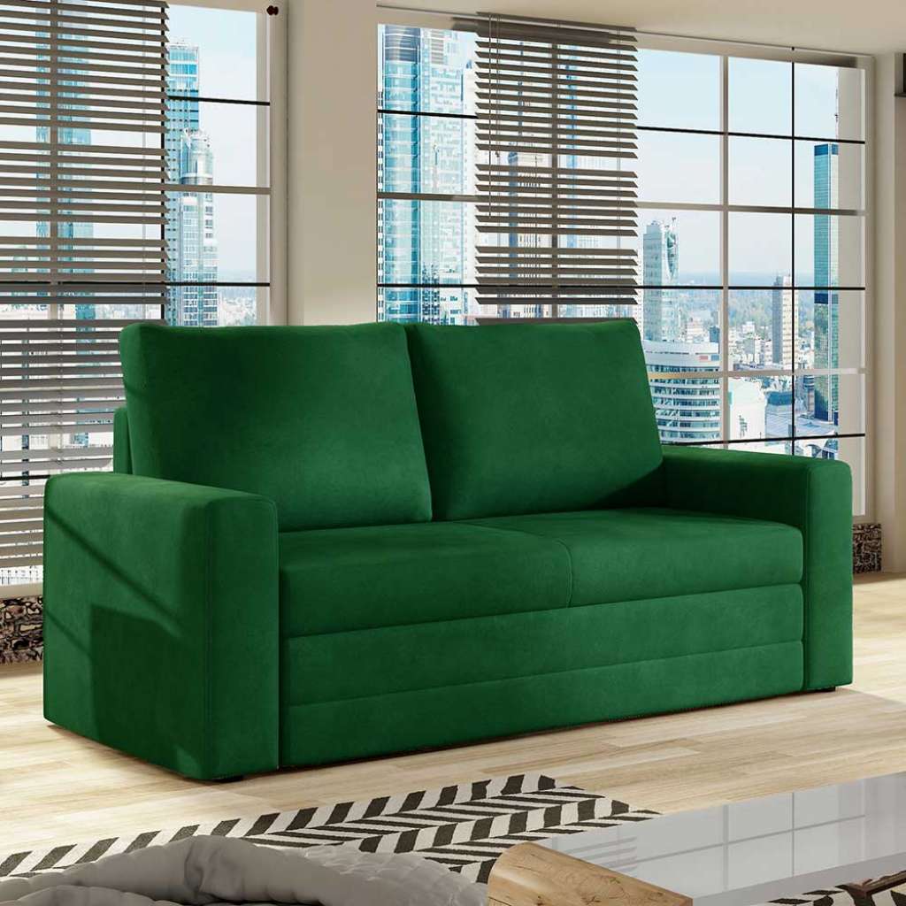 Sofa Schlafsofa mit Armlehnen aus Velours