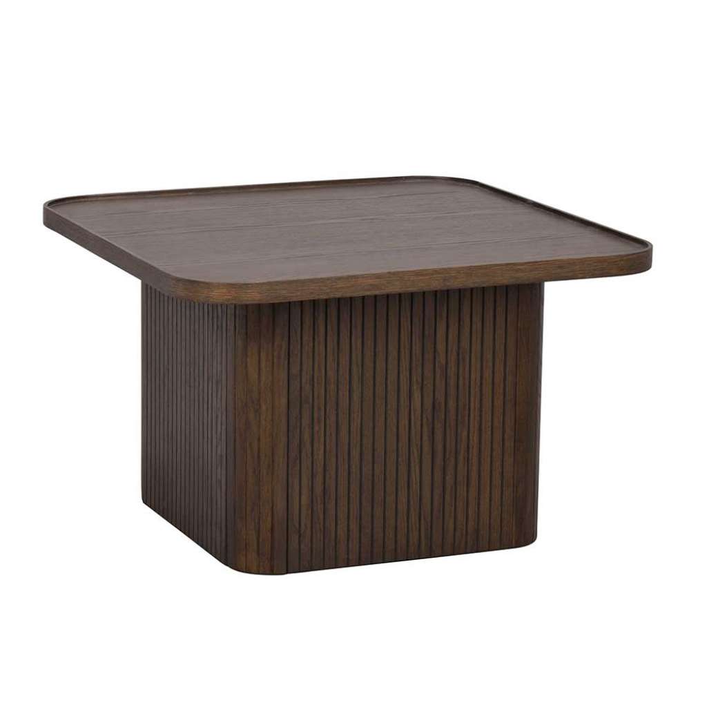 Couchtisch Designercouchtisch in Eiche dunkel mit Holzwerkstoff Oberfläche