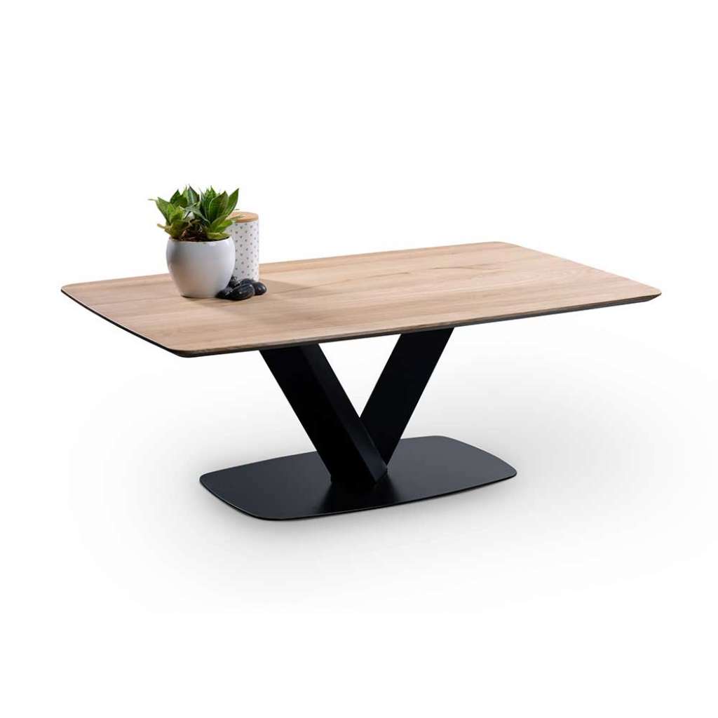 Couchtisch Tisch Massivholz aus Massivholz in Wildeichefarben